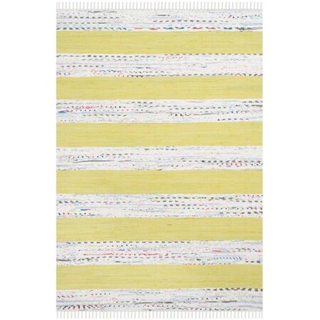 Safavieh Montauk Hand Woven Rectangle Rug- Ivory - Light Green- 4 x 6 ft. MTK720D-4